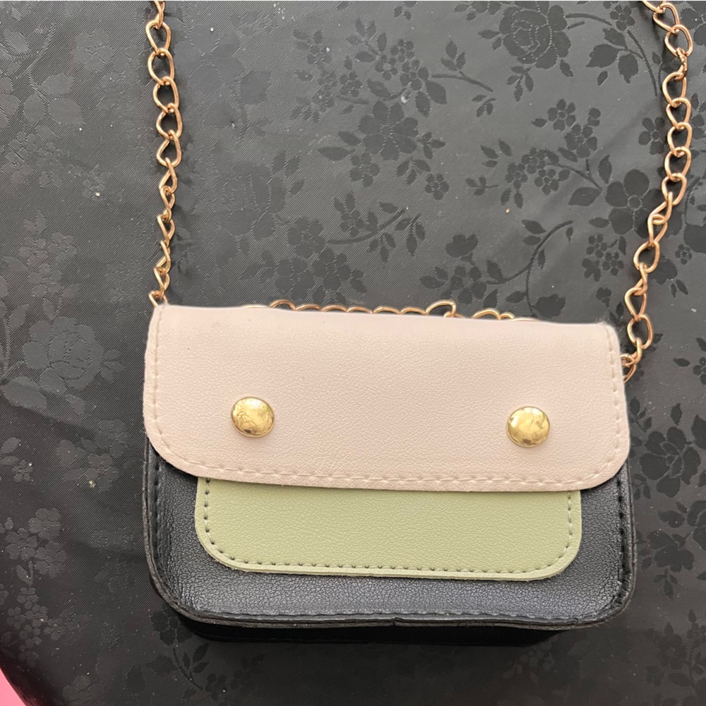 Toddler olive green purse